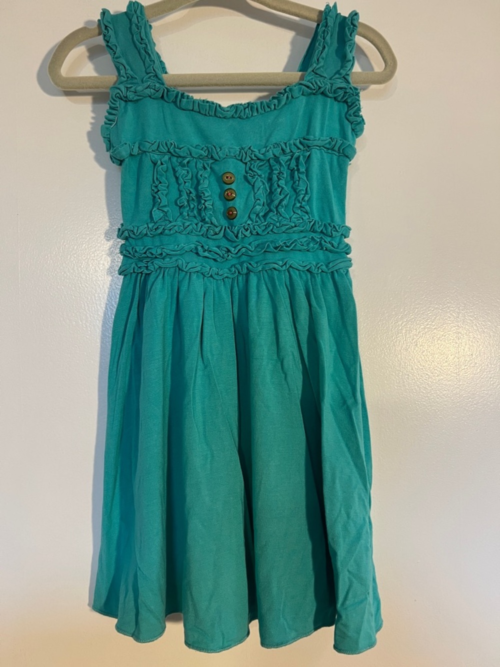 Matilda Jane Teal Ruffle Strap Sundress